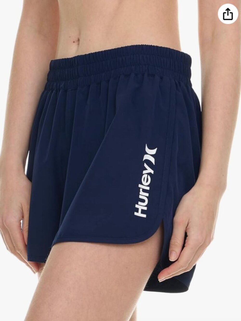 *Hurley Navy 3" Swim Shorts
